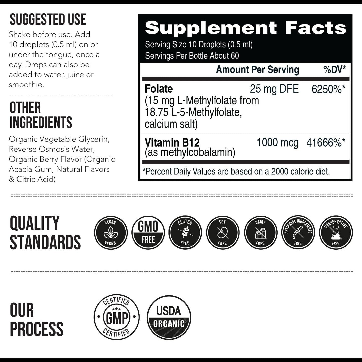 L-Methylfolate 5-MTHF Drops