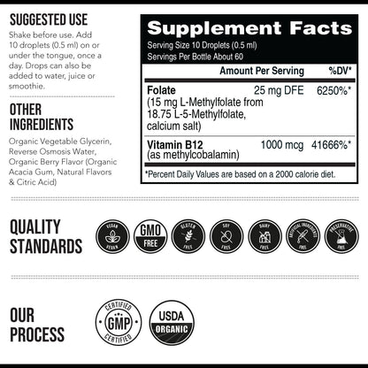 L-Methylfolate 5-MTHF Drops